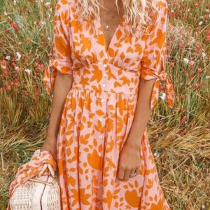 Robe d'été élégante à imprimé floral - Mirjam
