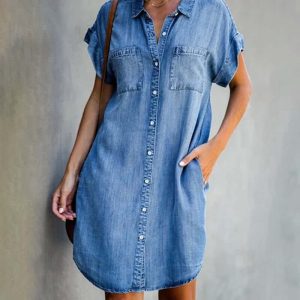 Vanessa - Robe en Jean Élégante