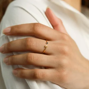 Elovoix | Initiale Personnalisée Bague (1+1)