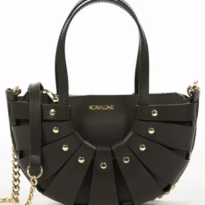 Sac à main ventilateur en cuir