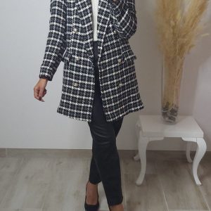 VESTE – ELEGANCE NOIR / BLANC