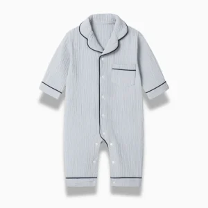 Pyjama Bébé Coton Mousseline – Grenouillère Longue Douce Toutes Saisons