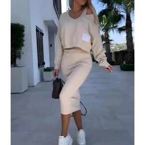 Ensemble de vêtements d'été confortables pour femmes - Style et fraîcheur avec Sabrina