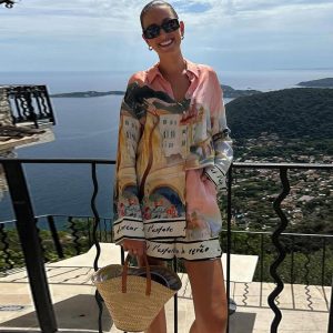 Ensemble Estival Imprimé – Chemise & Short