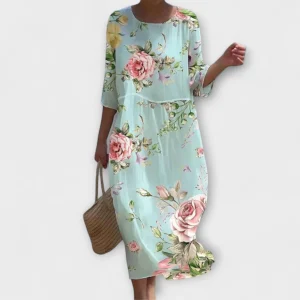 Miranda™ – Robe maxi fleurie fluide et féminine