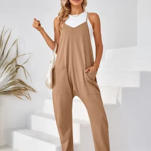 Salopette en coton pour femmes avec une coupe confortable - salopette décontractée et élégante à porter tous les jours