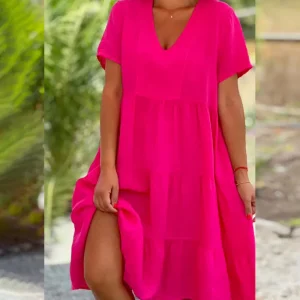 Billie | Robe à Col V