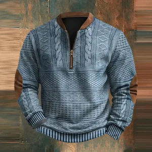 Mathieu™ Elégant pull zippé