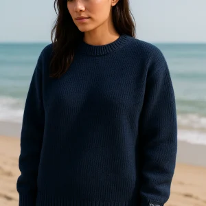 Pull en laine mérinos – Beige sable