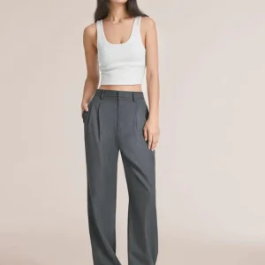 Pantalon large élégant à taille haute pour un look raffiné et stylé