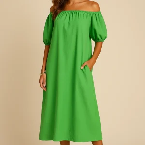 Robe d'été à épaules dénudées lsla