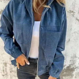 Amandine | Veste Légère en Velours Côtelé Élégante pour Femmes