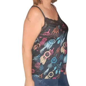 Débardeur à Imprimé Noir