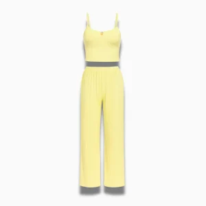 Ensemble Pyjama Femme – Haut Bretelles Fines & Pantalon Ample