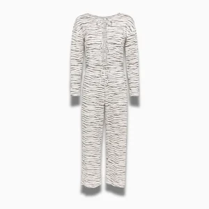 Ensemble Pyjama Femme Automne – Manches Longues & Pantalon Uni Élégant