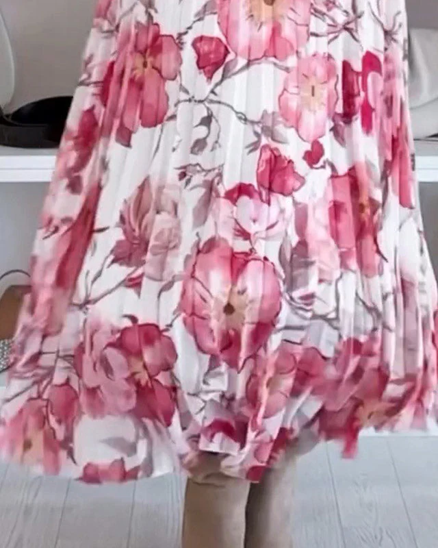 Élodie | Ensemble Floral Blouse Off-Shoulder et Jupe Maxi Élégante pour Femmes – Image 5