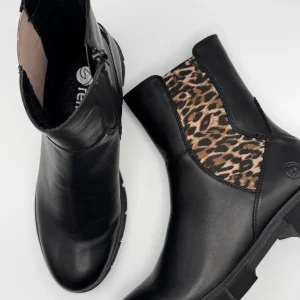 Boots noir et léopard D2S70-03 Remonte