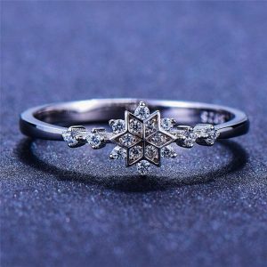 Bague Flocon de Neige en Argent Sterling 925