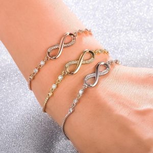 Bracelet Infini Ajustable en Argent