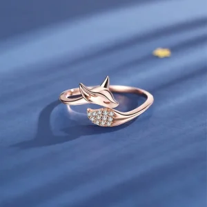 Bague en Argent Rose Fox