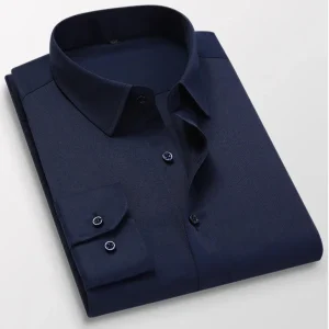 Chemise élégante pour homme à manches longues avec poche