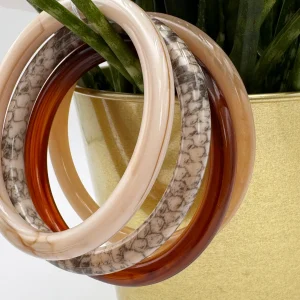 Set de 4 bracelets en résine