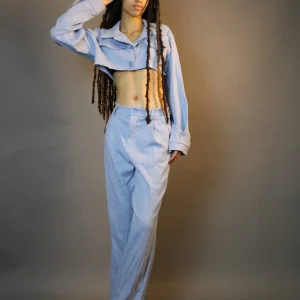 Pantalon taille haute