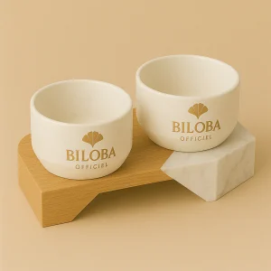 Duo de gamelles pour chien BILOBA OFFICIEL