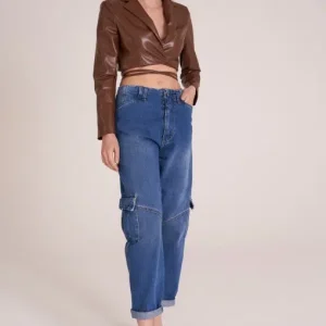 Jean cargo à poches