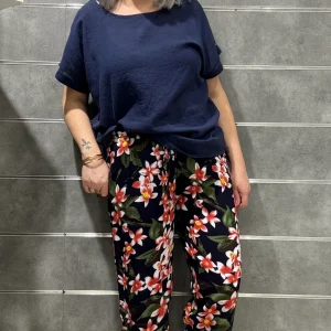 Pantalons fleurs Bambi