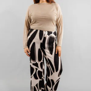Pantalon fantaisie en viscose Grande Taille