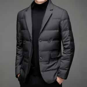 Christophe™ Blazer stylé avec garniture en duvet