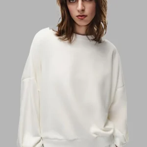 Sweat blanc oversize