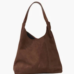 Sac bandoulière en suède pour femme – grand sac hobo doux pour un usage quotidien