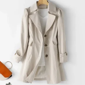 Laurian™ | Luxe Léger dans un Trench Coat Intemporel