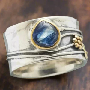 Bree - Bague de Méditation en Gemmes Bohémiennes