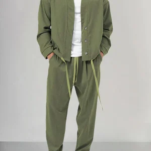 Set de Kimono pour Homme avec Chaqueta et Pantalon - Tejido Ligero y Transpirable - Ajuste Cómodo