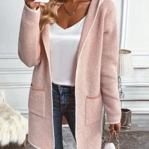 Cardigan mi-long élégant avec poches pratiques - Lindsay