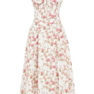 Robe florale élégante avec taille flatteuse - Parfaite pour toutes les occasions