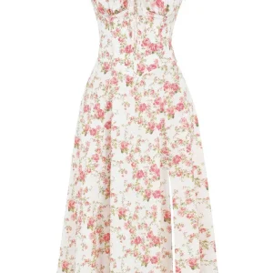 Robe Bustier Imprimée - Thea en Mélange de Polyester Durable