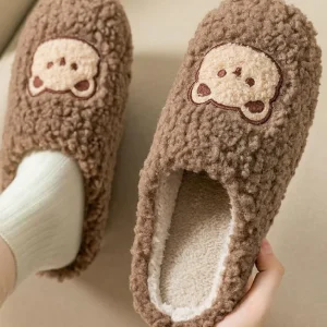 Chausson Pilou Pilou marron à motif