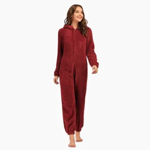 Combinaison Pilou Pilou rouge bordeaux femme