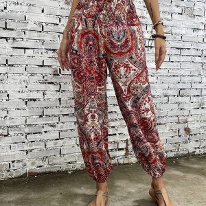 Pantalon décontracté imprimé pour femmes - pantalon confortable et décontracté pour toutes les occasions