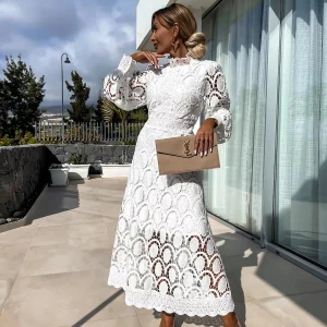 Lottie - Robe Maxi Élégante Transparente