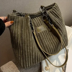 Clémence™ Sac en velours côtelé