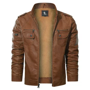 Veste Éléganza – Veste de moto en polaire douce et isolante pour l'hiver