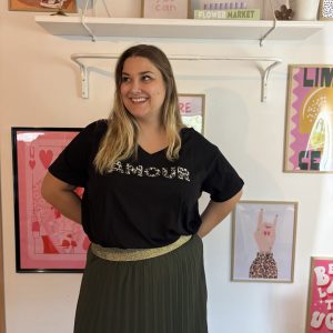 T-shirt Col V « Amore »