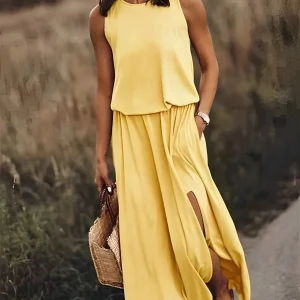 Robe longue d'été élégante pour femmes - Fenna pour un look stylé et confortable