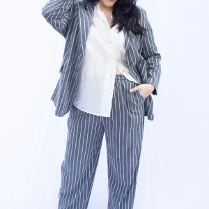 Pantalon en lin Grande Taille: Franceska
