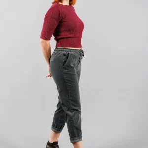 Pantalon baggy en velours